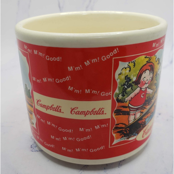 Campbell's Kids Soup Ceramic Coffee Mug Houston Harvest 1998 Spring Scenes - Picture 2 of 8